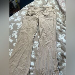 Low rise khaki pants
